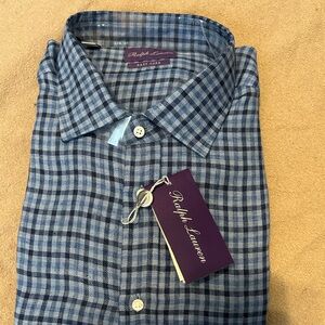 Purple label button up
